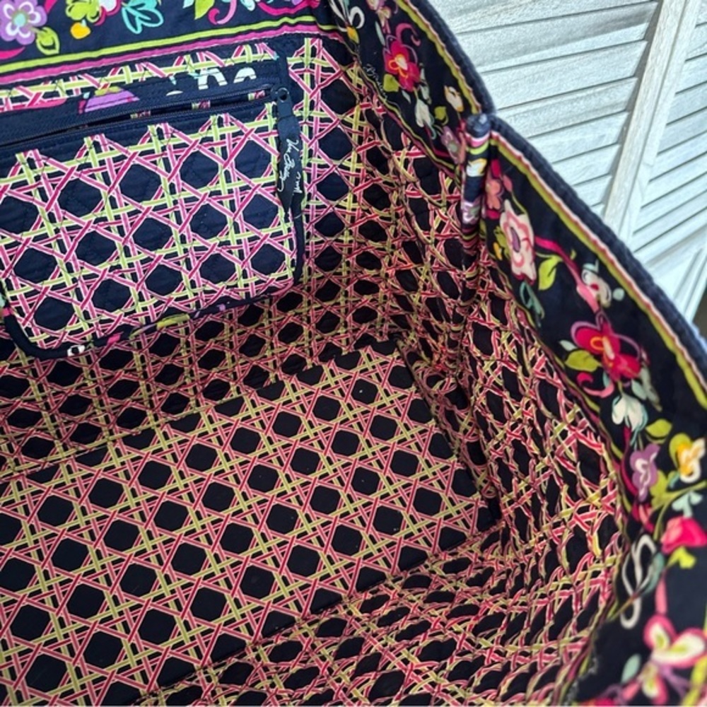 Vera Bradley "Ribbons" Retired Floral Grand Tote Bag - Multicolor - Picture 13 of 13